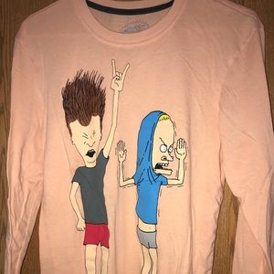 Beavis and Butthead Size S Long Sleeved Shirt